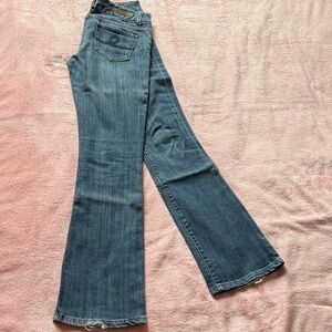 Seven7 Dark Blue Straight leg Bootcut Jeans